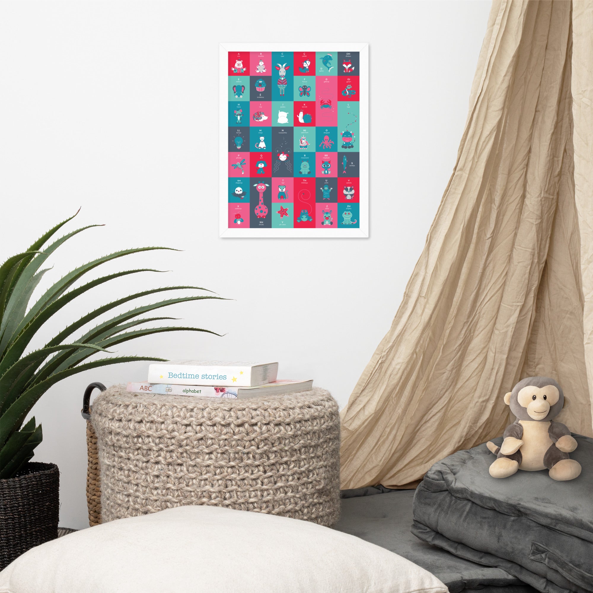 Albanian Alphabet for Kids Poster