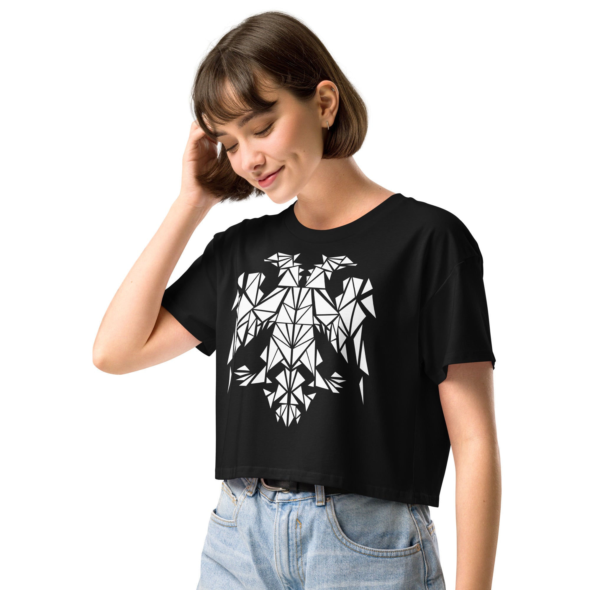Mosaic Eagle Women's Crop Top