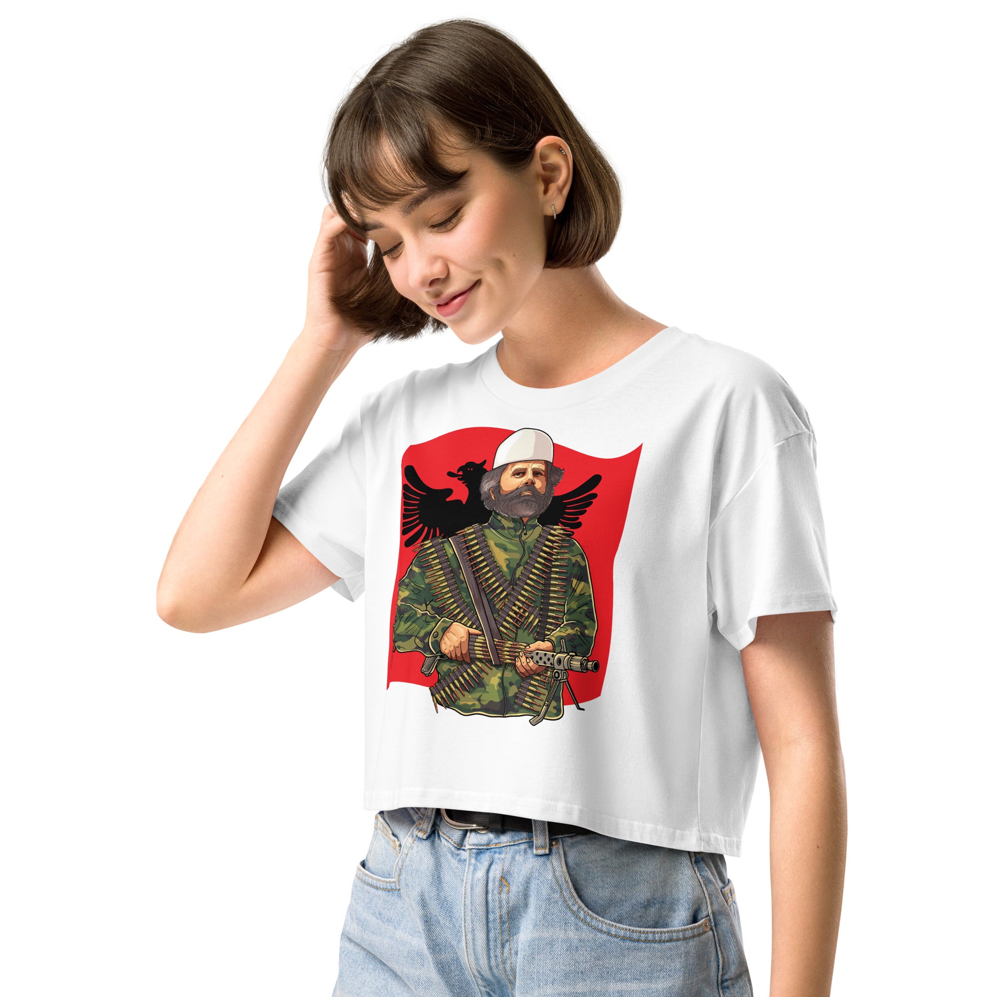 Adem Jashari Women's Crop Top