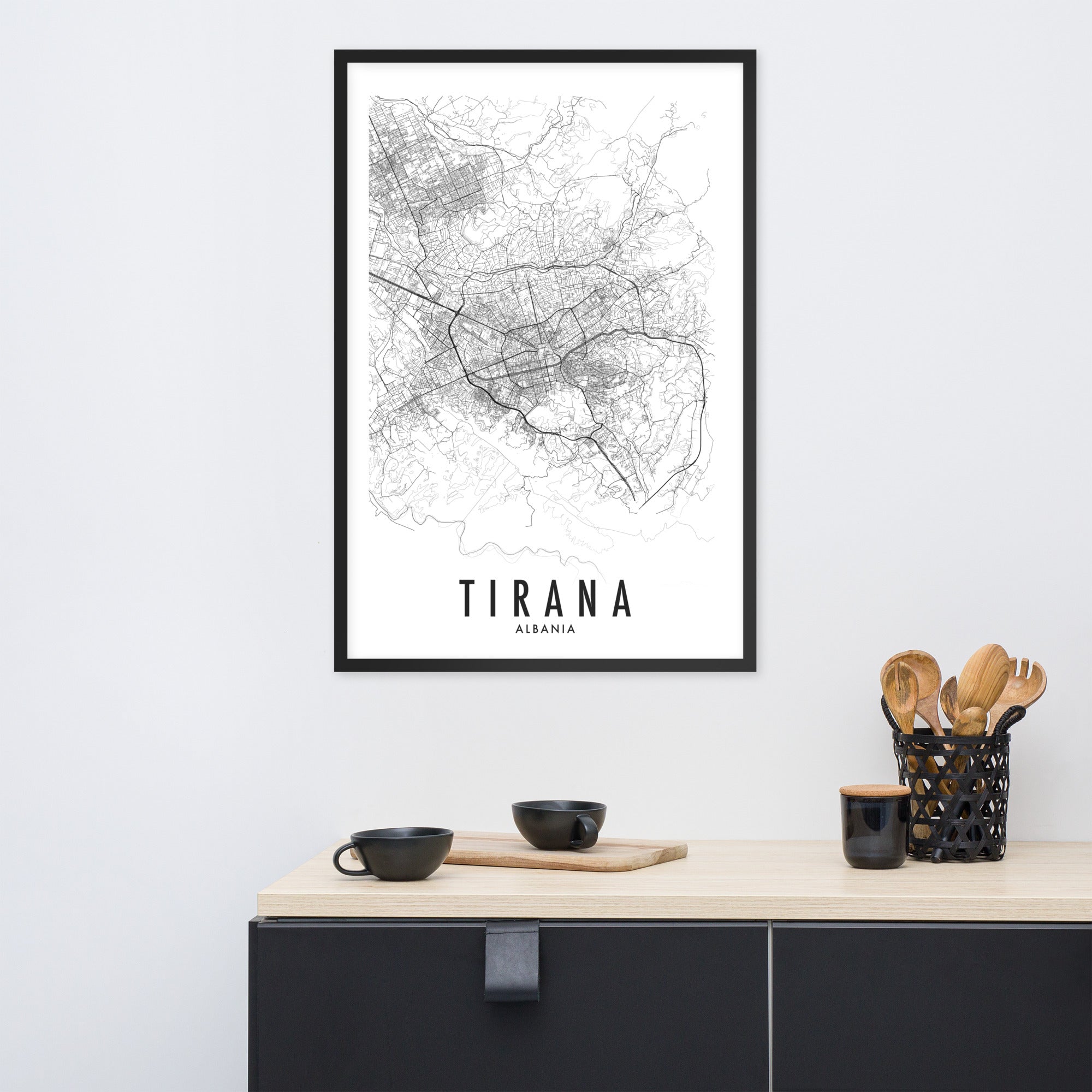Albanian City Poster