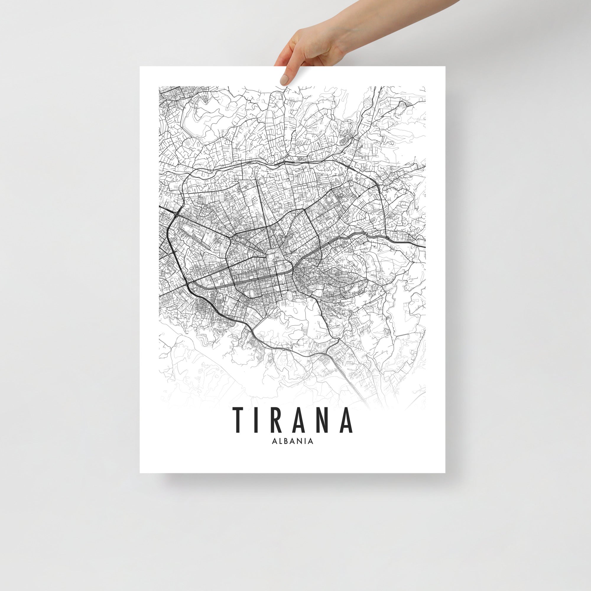 Albanian City Poster