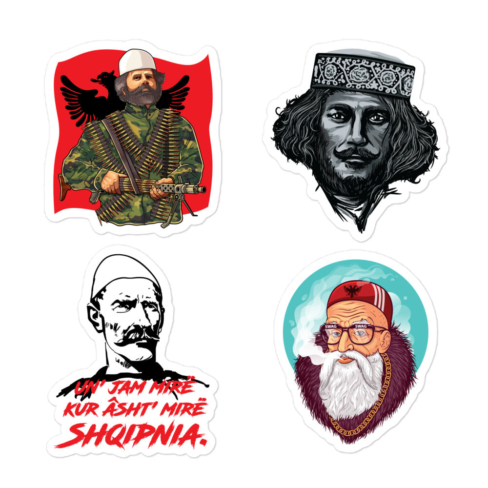 Albanian Heros Sticker Pack